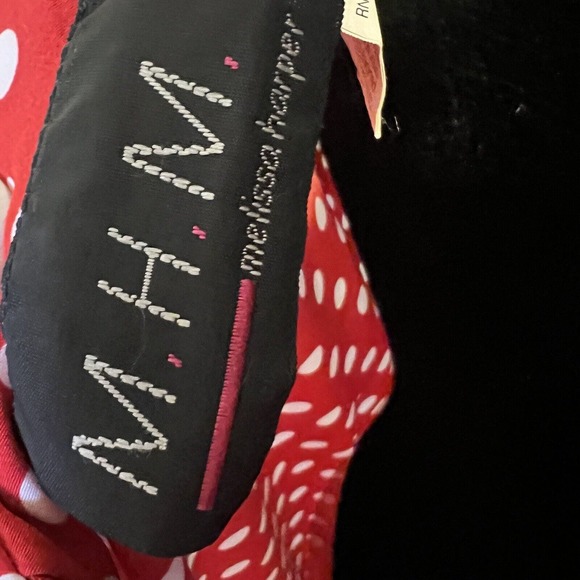 Melissa Harper MHM Red White Polka Dots Dress Sleeveless Zipper Minnie Mouse - Picture 9 of 11
